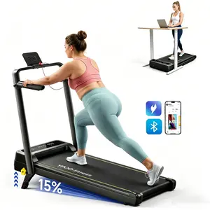 【mothersdaygift】YPOO Walking Pad Treadmill with 15% Incline,Under Desk Treadmill with Incline 2 in 1 for Walking and Jogging,2.5HP Compact Incline Walking Pad for Home Office with Remote Control