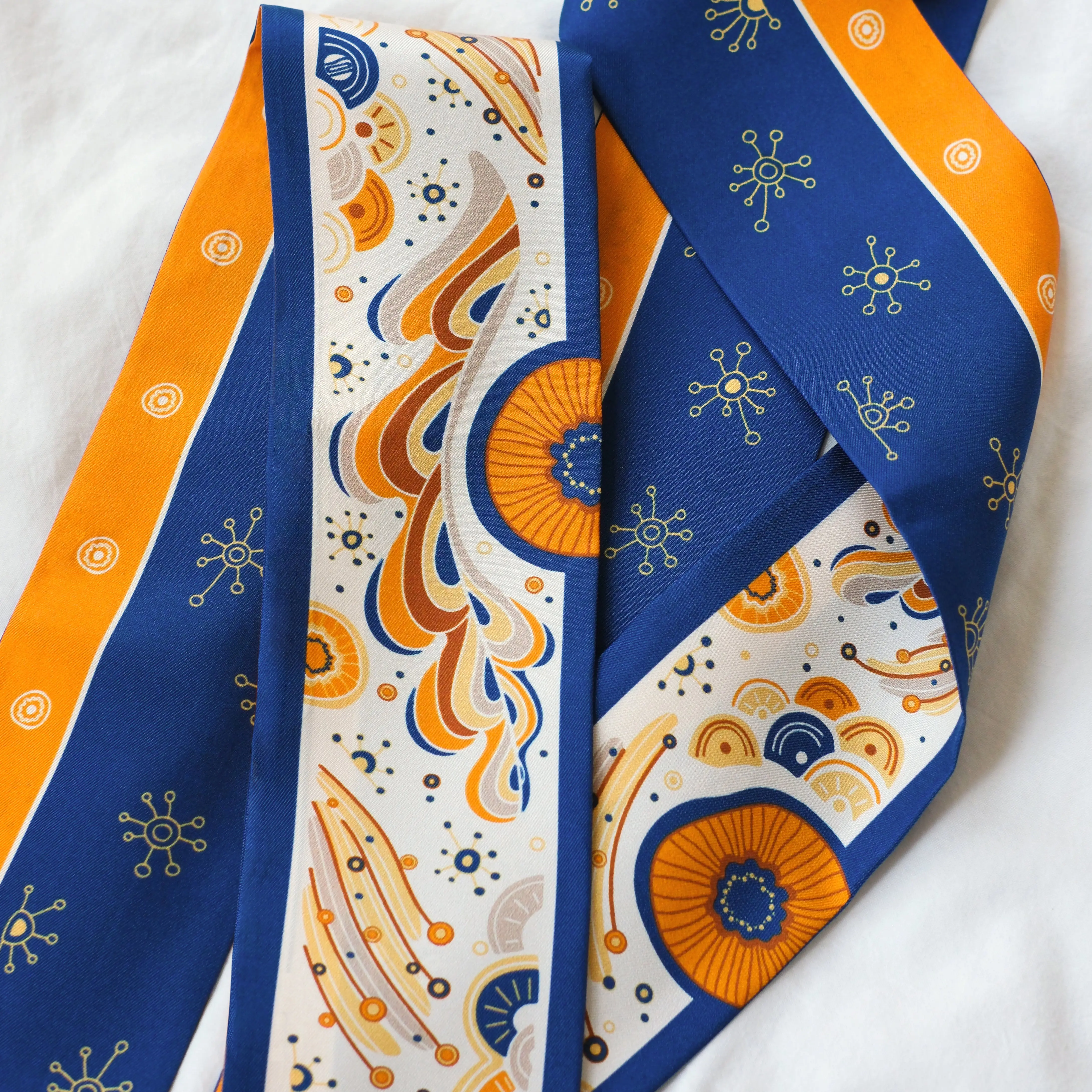 Ocean Art Silk Twilly