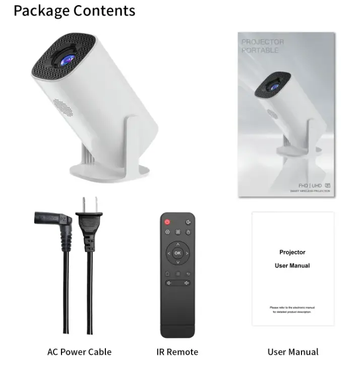 Mini 4K Home Theater Projector – Ultra-Clear Display