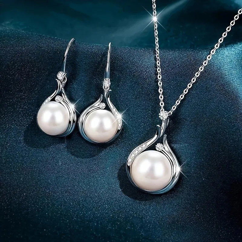 Costume Jewelry Set - 3pcs Earrings and Necklace with Elegant, Creative, Exquisite Classic Pendant, Elegant Style Elevates Simple Outfits, Decorated Jewelry Sets, Accessories Kit Jewelry Sets