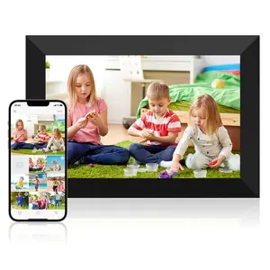 10.1 Inch WiFi Digital Picture Frame, 1280x800 HD IPS Touch Screen Cloud Smart Photo Frames, Auto Rotation, Wall Mountable Decor