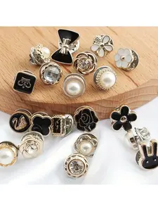 Women's Seamless Invisible Buttons Set, Reusable Reliable Press Studs for Shirts, Cardigans, Tops, Easy On-Off Design, Christmas Buttons, Cute Buttons, Versatile Accessory