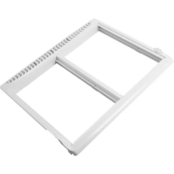 HECASA Crisper Pan Shelf Frame Cover (W/O Glass) for Electrolux Frigidaire Refrigerators, Food Storage ABS Plastic Easy-to-Install Replacement Part (Replaces 240364790, AP4393266, 240364718, 240364729, 240364716, 240364796, 1512533), White