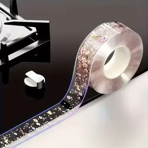 Transparent Waterproof Sealing Tape Roll, Self-Adhesive Moisture Resistant Leak Protection Strip for Kitchen Bathroom Corner Walls Countertops