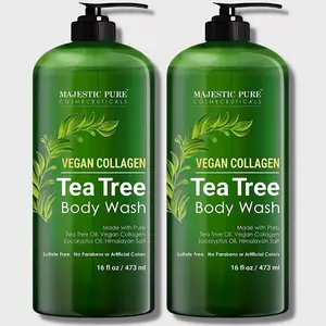 Vegan Collagen Tea Tree Body Wash | 16 fl oz - Pack of 2
