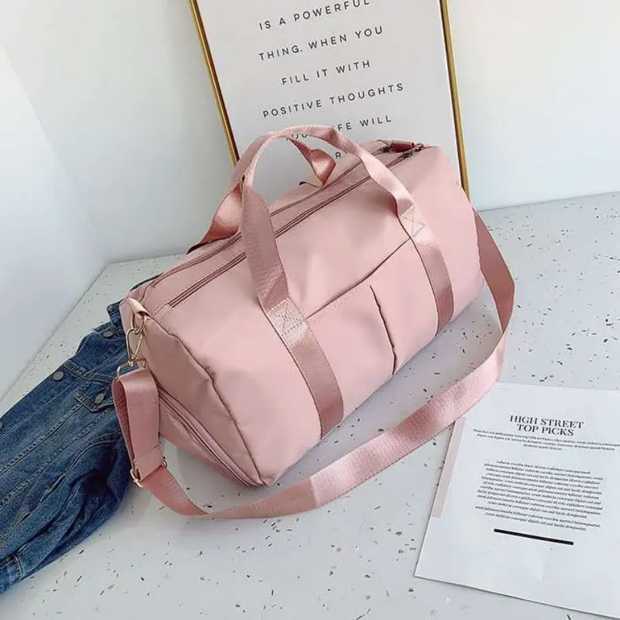 Sports Gym Bag Dance Bag Carry On Weekender Bag for Teen Women, Waterproof Travel Duffle bag with Wet Pocket and Shoe Compartment
