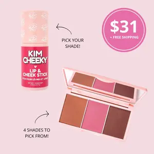 Ultimate Cheeky: Cream Blush + Powder Trio