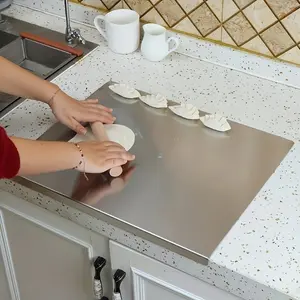 Stainless Steel Cutting Board, Durable Cutting Boards, Non-Slip Kitchen Chopping Board, Durable Food Prep Tool, Essential Kitchen Accessory, Home Cooking Essentials, Kitchenware