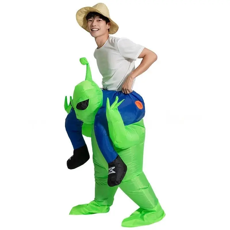 Adult Inflatable Alien Costume, Funny Inflatable Rider, Perfect for Halloween Party and Abduction Theme, Fun Adult Unisex Dress-Up Clothes
