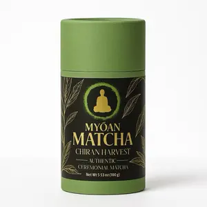 Myoan Matcha Ceremonial Grade Powder Sweet 40g/100g Can Authentic Chiran Harvest Tea