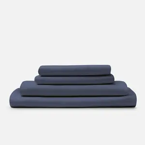 DOZ by SIJO Bamboo Sheet Set - 100% Viscose, Oeko Tex Class 1 Certified, 145 GSM, 300 Thread Count, Cooling, Durable & Soft, 16-Inch Deep Pockets, Includes Fitted Sheet & Pillowcases