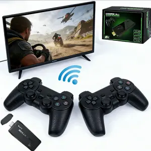 Retro Game Console Controller, Vintage Gaming Joystick with +15000 Video Games, Plug-And-Play TV Simulator, 4K HD Output, 2.4GHz Wireless Game Controllers