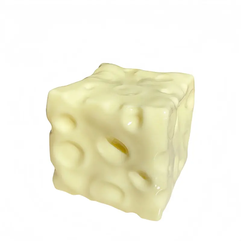 Viral Giant Cheese Shaped Squishy Toy - Fidget Toy for ASMR Stress Relief & Squeezing (6/7cm)