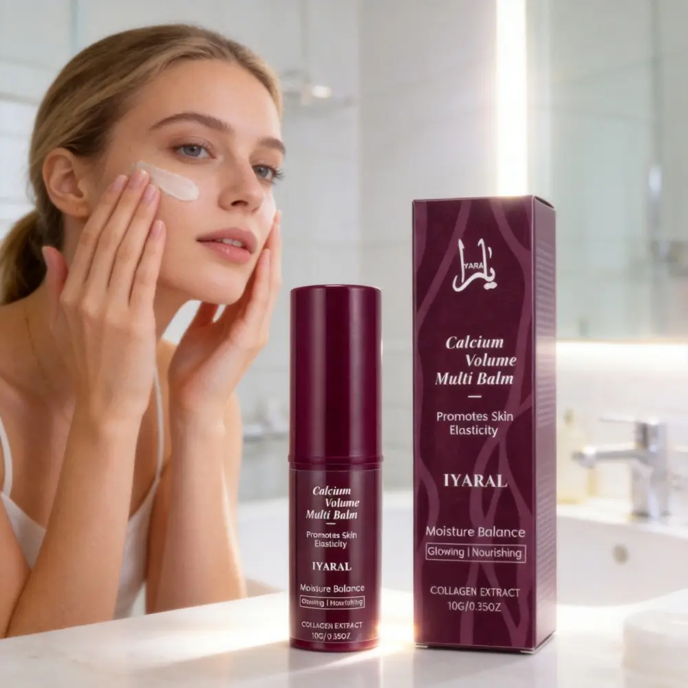 IYARAL Calcium Volume Multi Balm 2 Pack - Promotes Skin Elasticity with Collagen Extract 10g Each