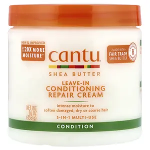 Cantu Shea Butter, Leave-In Conditioning Repair Cream, For Curls, Coils & Waves , 16 oz (453 g)