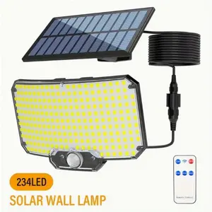 New Solar Garden Light, Waterproof Split Wall Lamp, Remote Control Three-Tier Adjustable Lighting, Suitable for Courtyard, Home, Spotlight, Solar Lights