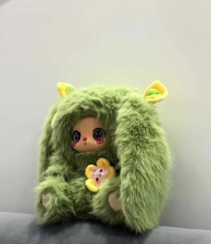 Liila Afternoon Tea 600%v2 Adorable Plushies in Pink Purple Grey and Orange with Heart Accents and Flower Details