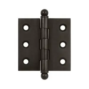 Deltana  2 x 2 in. Hinge with Ball Tips- Oil Rubbed Bronze - Solid