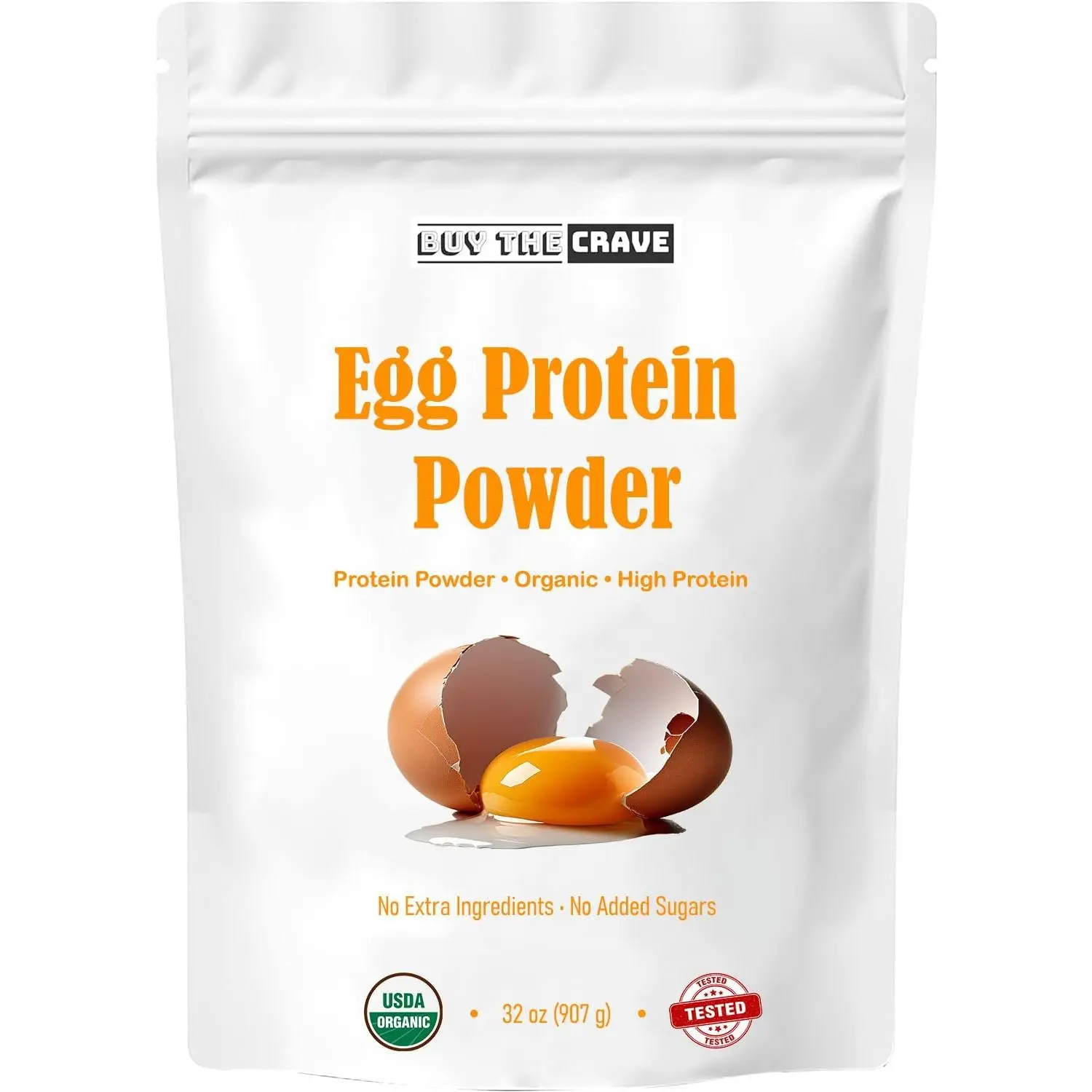 Egg Protein Powder, Egg White Powder, Soybean Powder Lactose Free Protein Powder - Unflavored & Dairy Free (32 OZ)