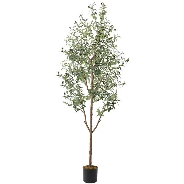 5FT/6FT/7FT/8FT Artificial Olive Tree - Lifelike Faux Olive Tree for Indoor & Outdoor Spaces, Realistic Foliage & Fruits, Durable & Safe Decor Decorative Plants Ornaments