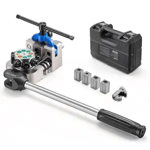 VEVOR Professional Brake Line Flaring Tool, 45 Degree Double Flare Bubble Flare Tool Kit for 3/16, 1/4, 5/16, 3/8 Copper Aluminum Thin Steel Tubes