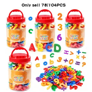 Magnetic Letter Number Refrigerator Magnet Set, Colorful Multifunction Educational Toy Kit, Alphabet Math Symbols, Unisex Sensory Toy for Kids, Magnetic Letters Numbers