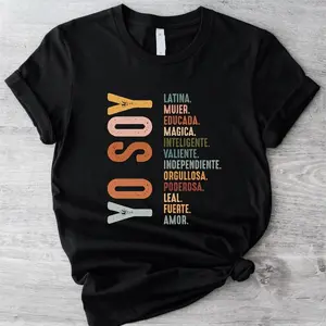 Yo Soy T-Shirt, Mujer Latina Shirt, Mexican Latina Mujer Independiente Tee, Hispanic Gift Shirt, Mexican Shirt. shirtslatinas Cotton Casual