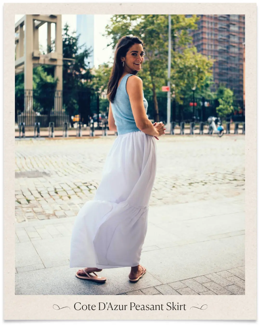 Cote D’Azur Peasant Skirt