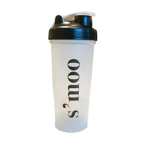 Shaker Cup - Clear - 600ml Bottle Drinkware Lightweight Plastic