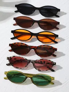 Vintage Oval Women's Sunglasses for Driving, Vacation, and Music Festivals, Stylish Retro Eyewear for Casual Outings, Fashionable Sunglasses, Trendy Vintage Sunglasses