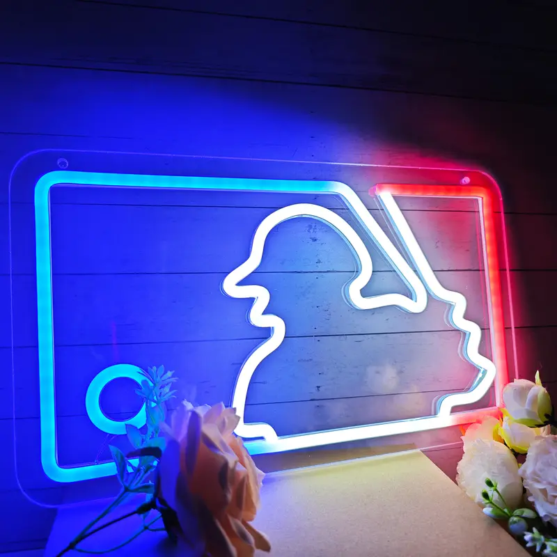 Baseball Neon LED Wall Sign, Decorative Lights, Indoor Light, LED Decorative Accessories, Novelty Lighting for Boys’ Bedroom, Sport Club Wall Art Decor & Unique Gift