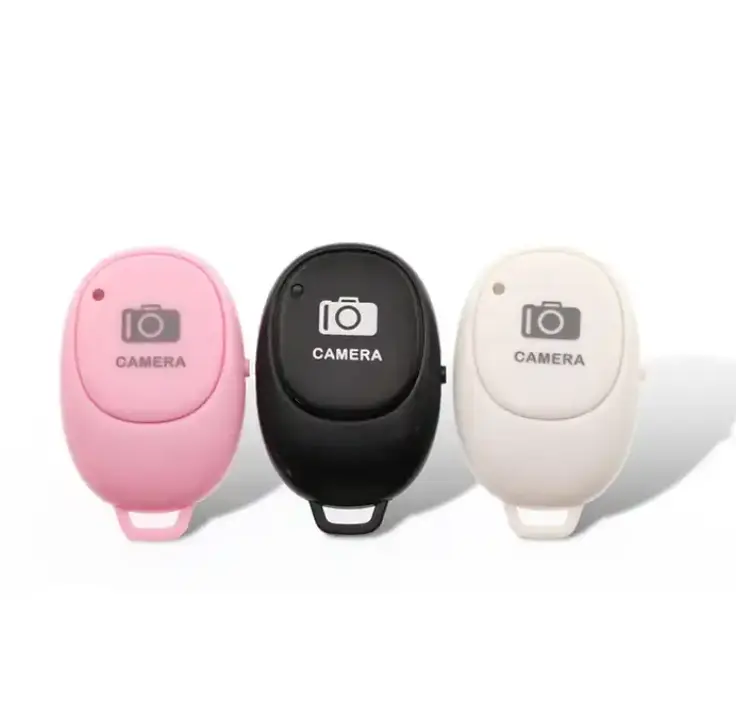 White only left Shutter Release button selfie Accessory For Smartphone, Cellphone camera controller adapter photo control bluetooth remote button for iphone and android Accessories Compact
