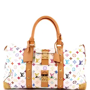 Pre-owned Louis Vuitton Canvas Coated Travel Bags Keepall Bag Monogram Multicolor 45 by Rebag