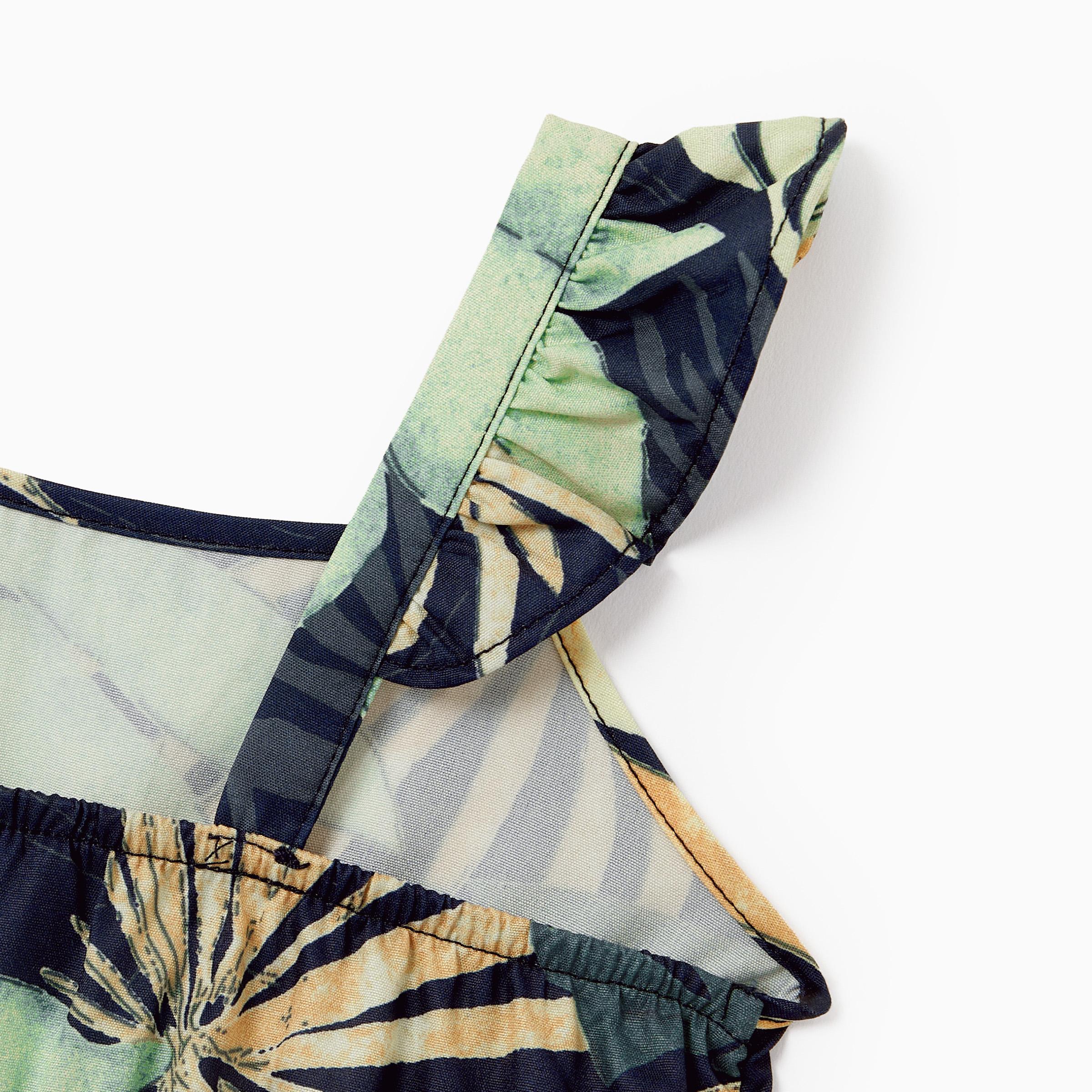 PatPat Family Matching Tropical Floral Print Jumpsuits for Mommy and Me Womenswear Piece