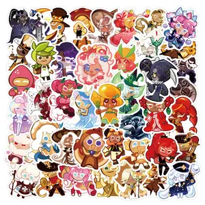 55 Classic Cookie Run Cartoon Stickers, Waterproof Decals for Luggage, Water Bottle, Skateboard, Phone, Laptop, Notebook, Stationery Toys