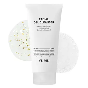 YUMU Licorice Deep Pore Facial Cleanser (150ml/5.07 fl.oz.)｜ Glycerin, Hydrating Gel Cleanser, Blackhead Remover, Korean Skincare
