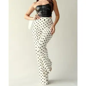 HIGH WAISTED POLKA DOT PANTS