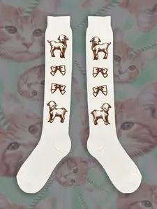 Lolita Compression Socks, Cute Sheep Knit Print Crew Socks, Calf Compression Socks, Womenswear, Healthcare Heroes, Nursing Life, Tiktok Shop, Tinylemon Fyp, Fit