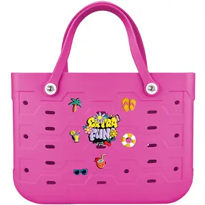 Large Capacity Beach Bag Women's Handbag EVA Rubber Tote for Supermarket Shopping Beach Pool Vacation Travel Halloween Christmas Thanksgiving