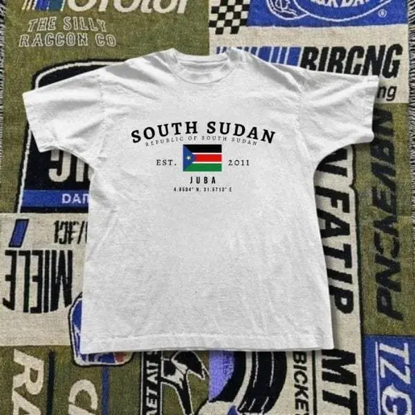 South Sudan Baby Tee, Sudan Y2K Baby Tee, Vintage Juba Flag Shirt, East African Aesthetic Graphic Tee for Women