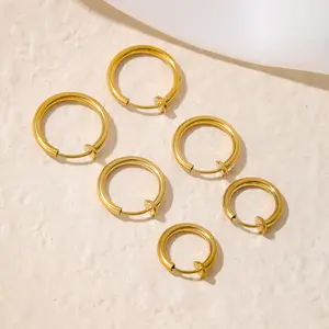 Women's Multi-Size Clip-On Hoop Earrings | Minimalist & Versatile for Everyday