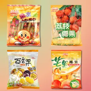 JINJIN Jelly Assorted Flavors (Strips/Cups) - Fruity & Fresh Dessert (lychee/strawberry/grape/apple/mango/passionfruit) Sweet Snack