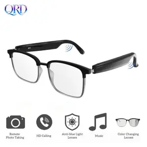 Smart Wireless Music Glasses with Blue Light Protection, Color Changing Lenses for Music & Talking, Ideal Gift for Men & Women, Multifunctional Smart Glasses, Smart Audio Glasses