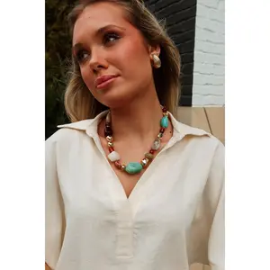 Leona Multi Beaded Necklace