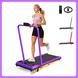 [2026 New Products Adjustable Incline] Handrail Walking Treadmill – Quiet Home Running Machine with Dual Shock Absorption, 265lbs Weight Capacity Wide Belt & Compact Design for Easy Mobility Home Exercise Equipment Home Gym Equipment
