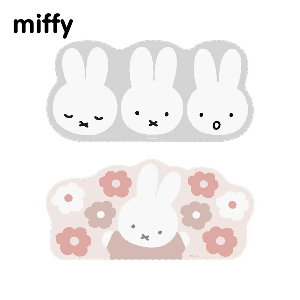 Kawaii Miffy Mouse Pad Cartoon Cute Computer Desk Pad Office Computer Keyboard Student Desk Pad Gift for Girl
