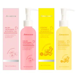 Amococo Niacinamide & Turmeric Vitamin C Exfoliating Gel - Gentle Exfoliation & Deep Cleansing - Nourishing Moisturizing Facial Cleanser - 5.3 fl oz Each