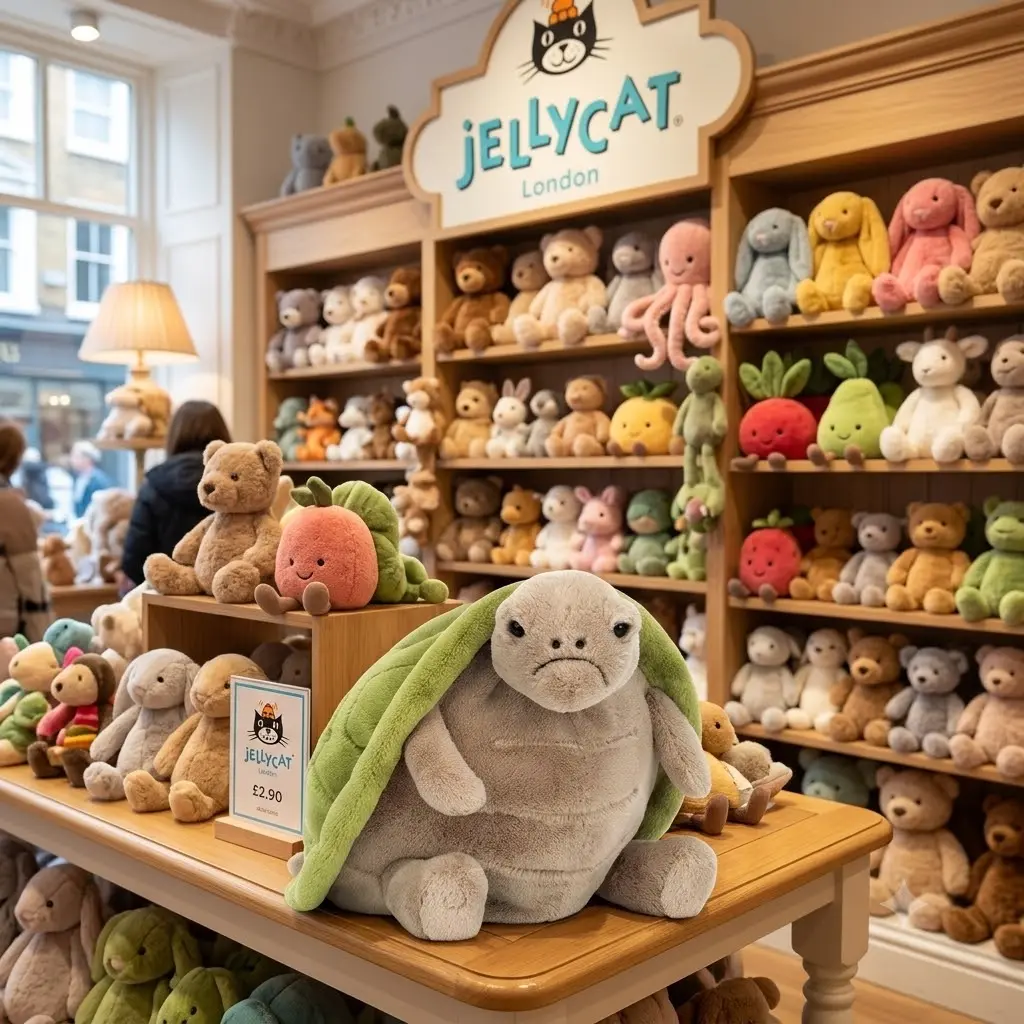 JELLYCAT Timmy Turtle Large Cuddly Turtle Plush – Ultra Soft Stuffed Animal for Bedroom Décor, Relaxation & Display