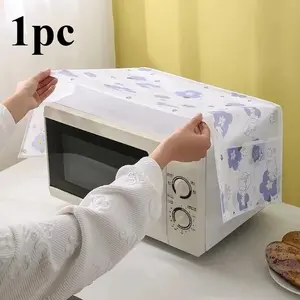 1pc Household appliances dust cover side storage printing oil and waterproof oven microwave protective cover kitchen supplies
