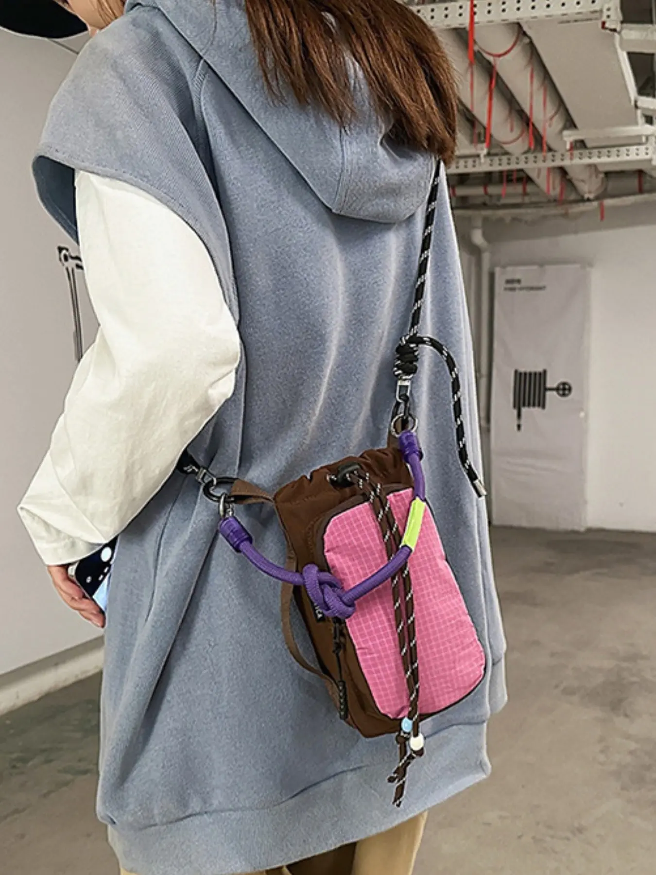 2026 New Nylon Water Bottle Bag, Unisex Mini Crossbody Backpack, Casual Lightweight Sports Shoulder Bag for Women, Travel Hiking Pack, Crossbody Bags